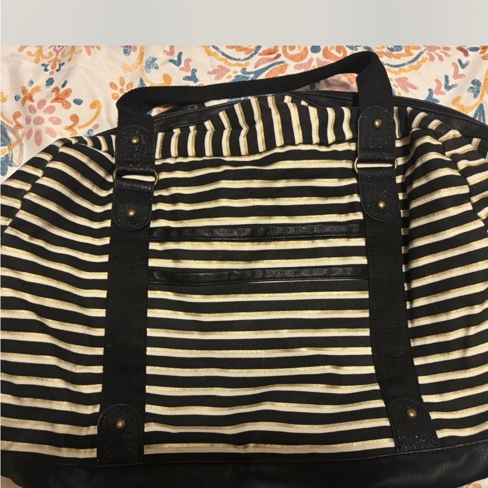 Missoni for Target Black and Cream Travel Bag